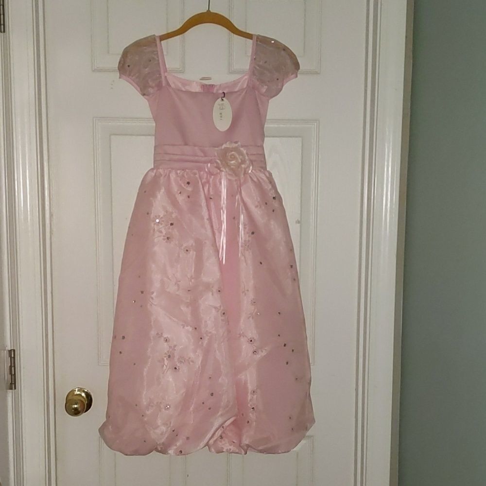 Kid's Time boutique  pink dress Sz 12 NWT